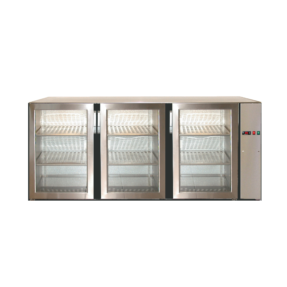 KLM stainless steel refrigerated back bar